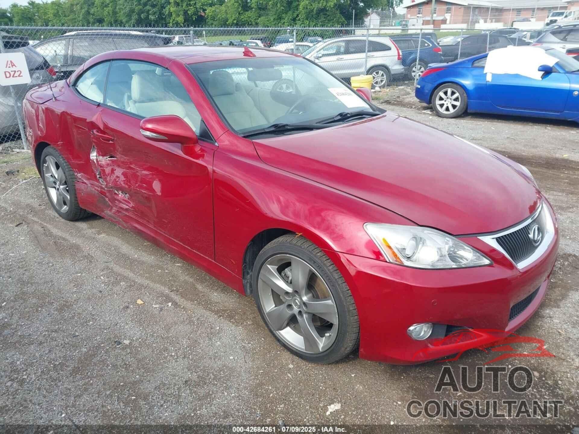 LEXUS IS 250C 2010 - JTHFF2C28A2512322