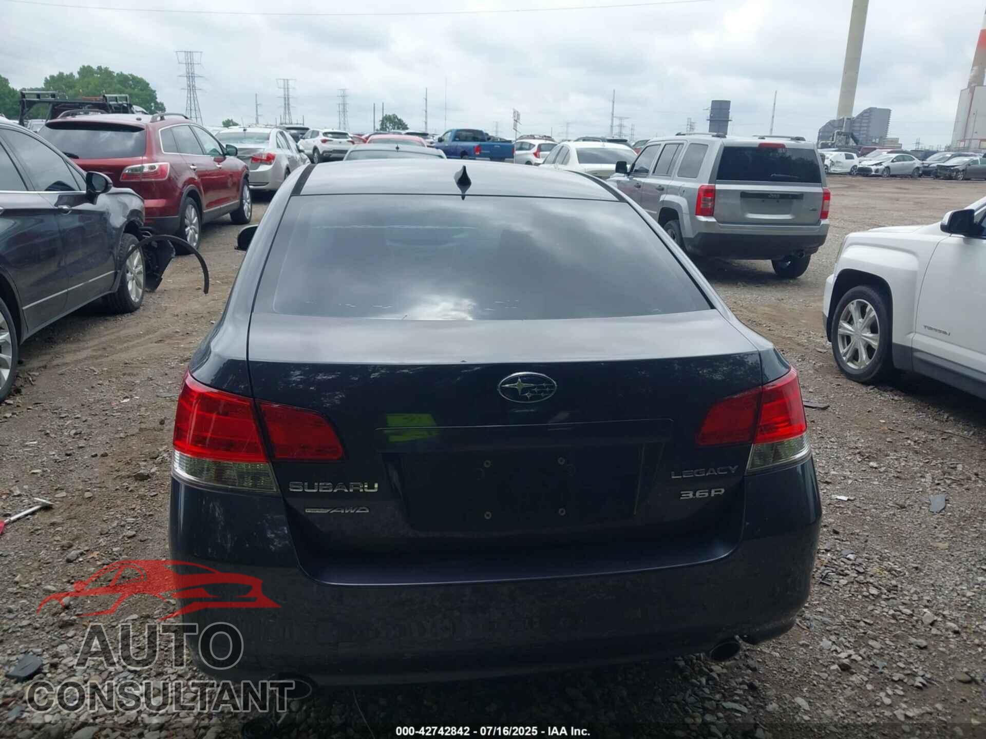 SUBARU LEGACY 2012 - 4S3BMEK67C2017575