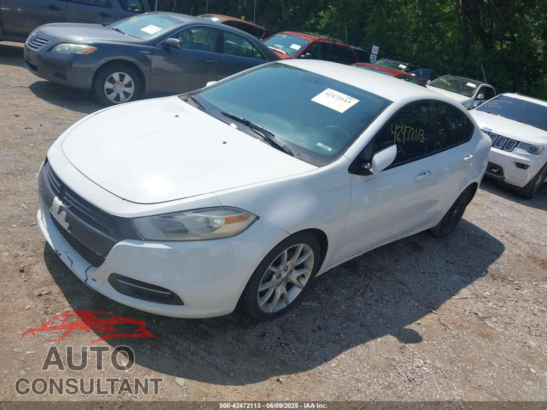 DODGE DART 2013 - 1C3CDFBA8DD205885