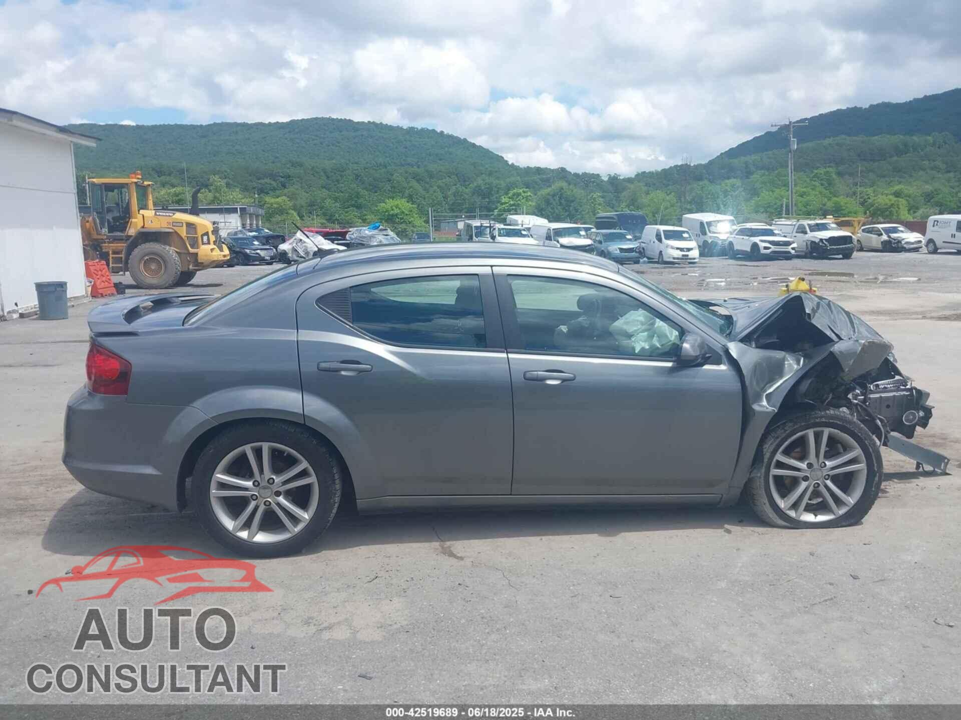 DODGE AVENGER 2012 - 1C3CDZEG2CN123273