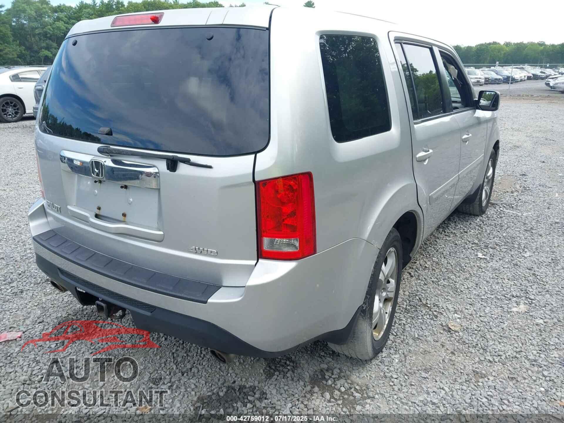 HONDA PILOT 2012 - 5FNYF4H78CB062231