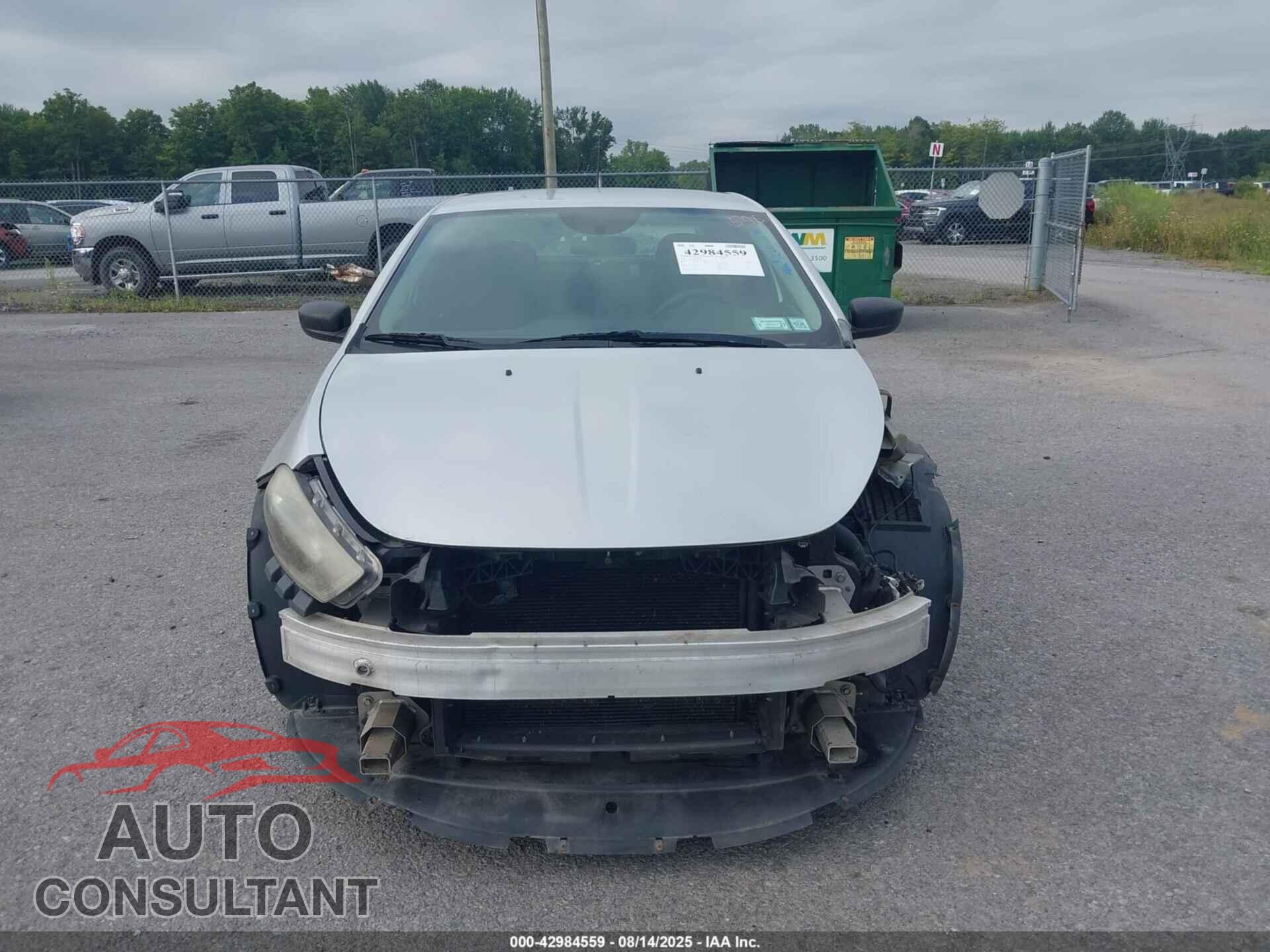 DODGE DART 2013 - 1C3CDFAA0DD210130