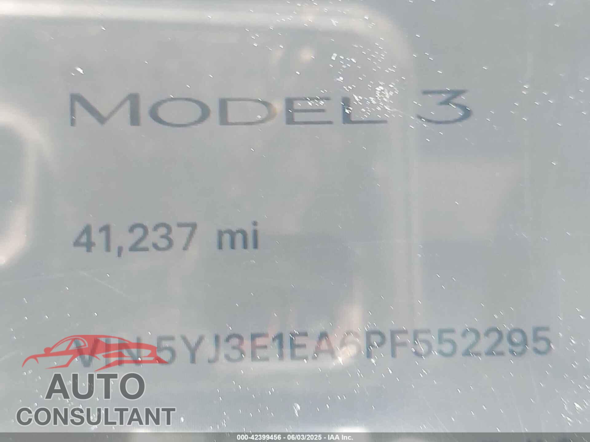 TESLA MODEL 3 2023 - 5YJ3E1EA6PF552295