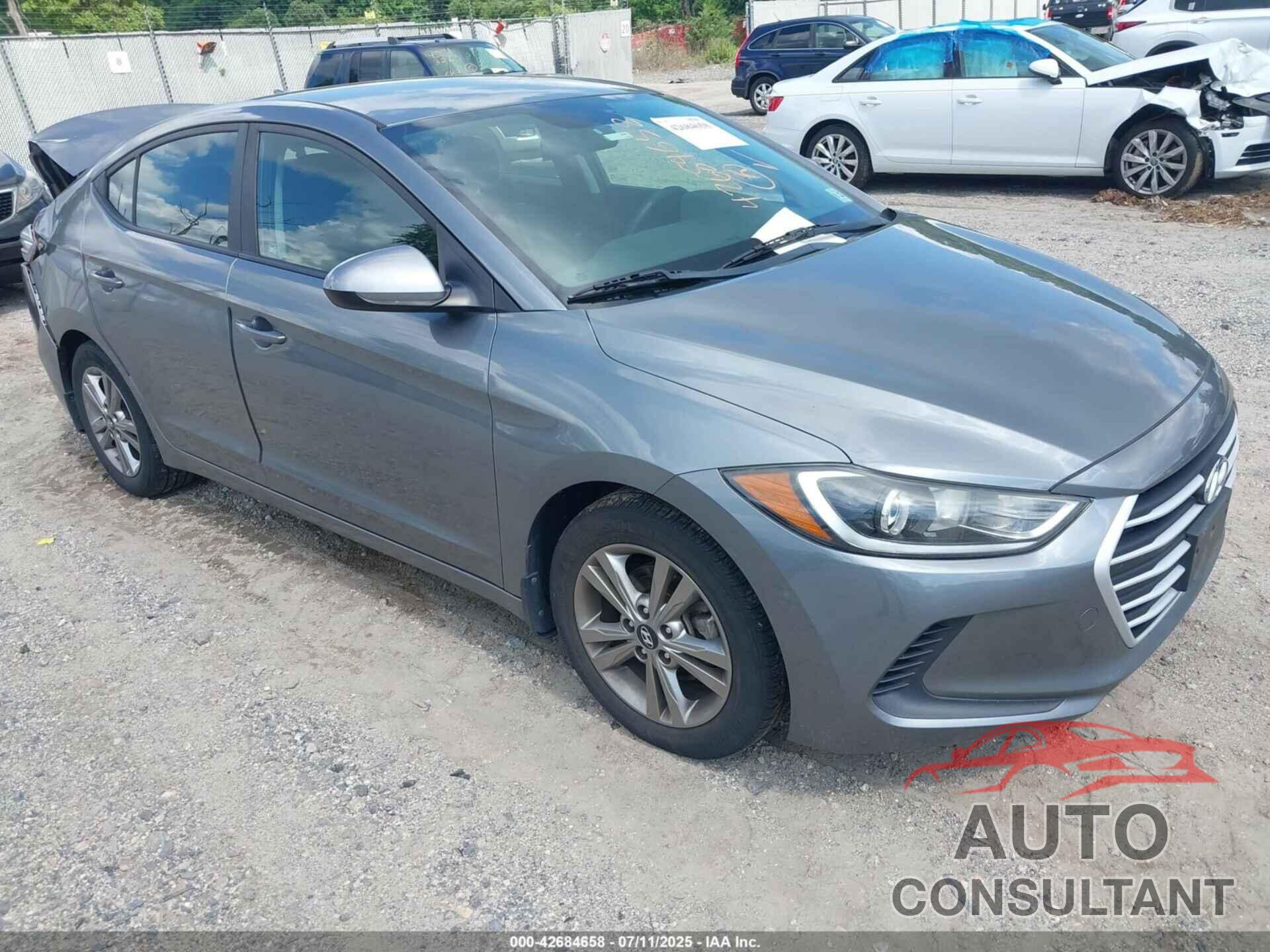 HYUNDAI ELANTRA 2018 - KMHD84LF7JU476754