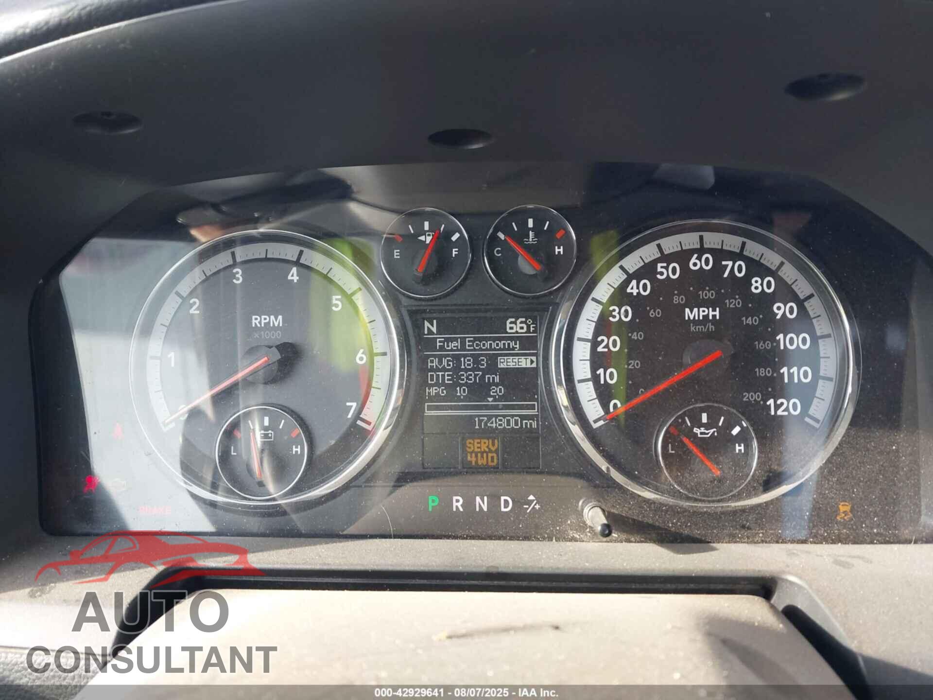 RAM 1500 2012 - 1C6RD7NT5CS321698
