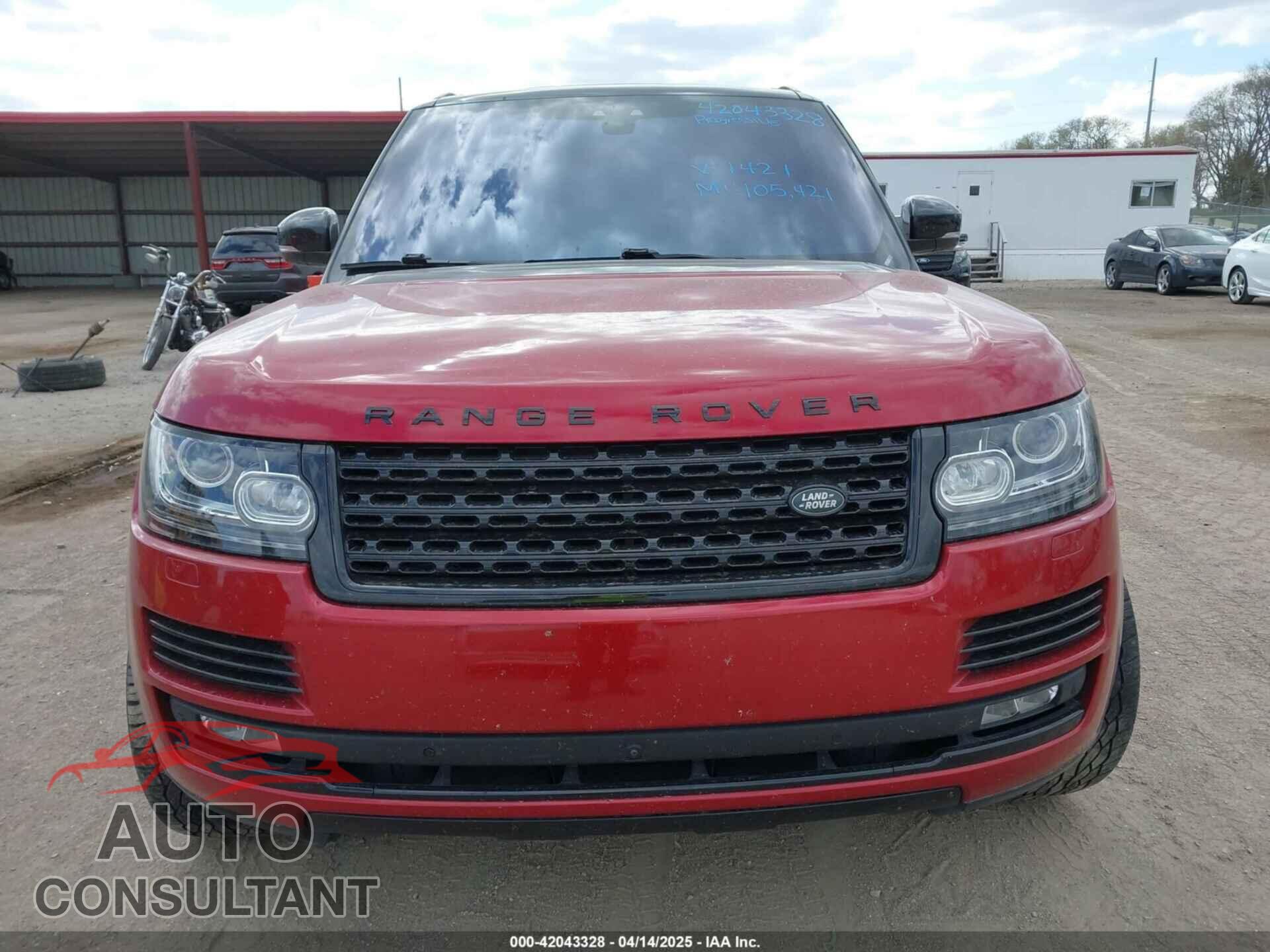 LAND ROVER RANGE ROVER 2017 - SALGS2FE3HA331421