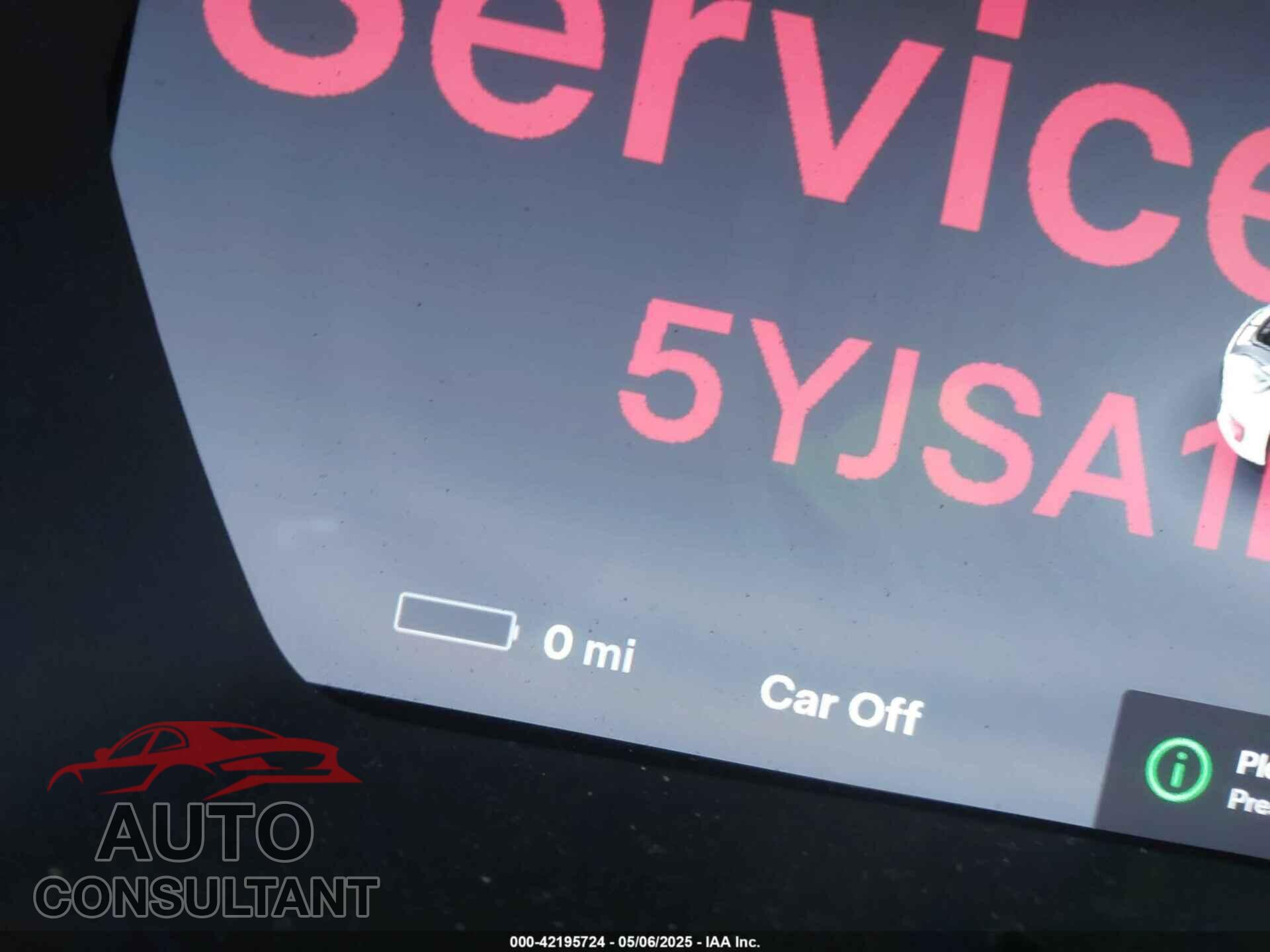 TESLA MODEL S 2012 - 5YJSA1DN5CFS00184