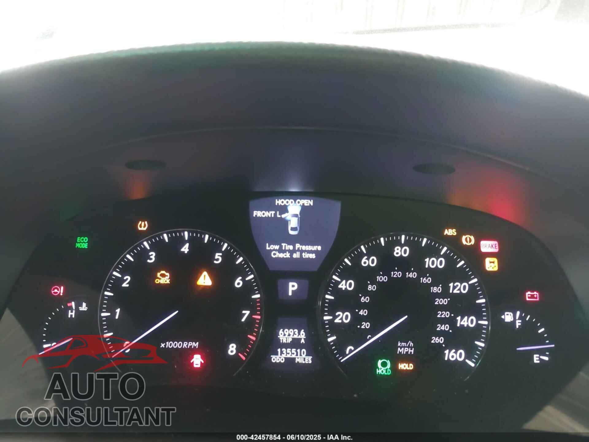 LEXUS LS 460 2011 - JTHCL5EF0B5009610