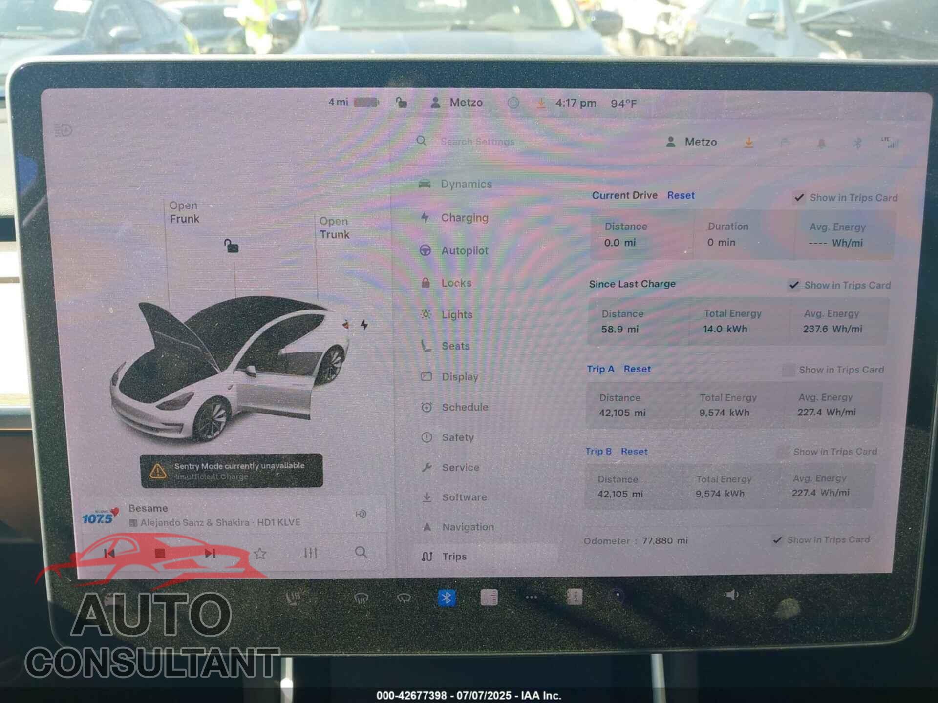 TESLA MODEL 3 2020 - 5YJ3E1EA6LF614269