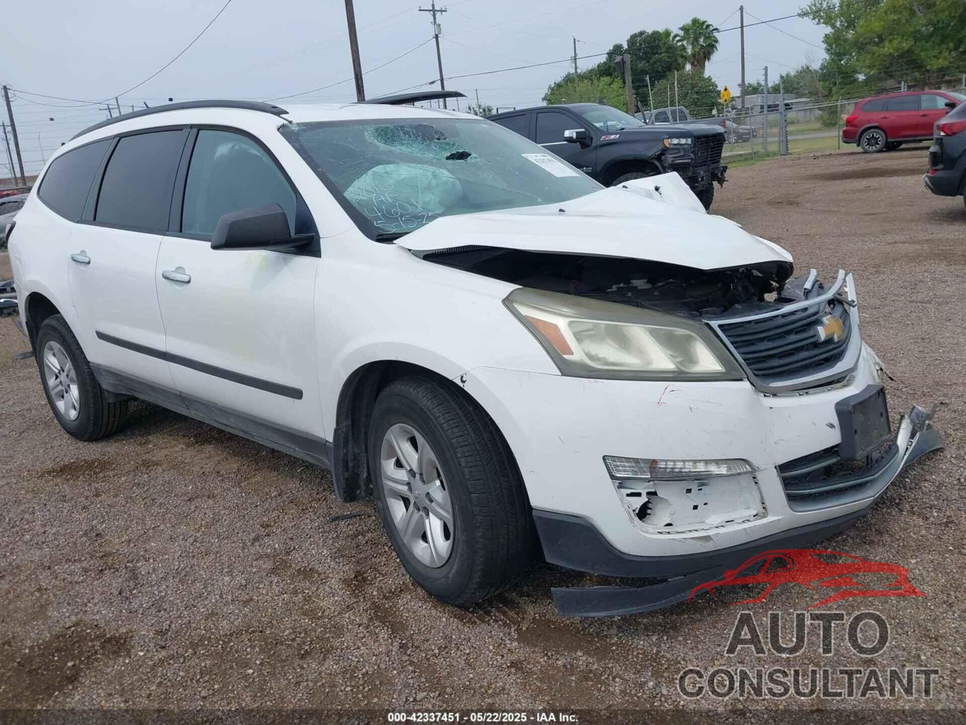 CHEVROLET TRAVERSE 2016 - 1GNKRFKD7GJ134601