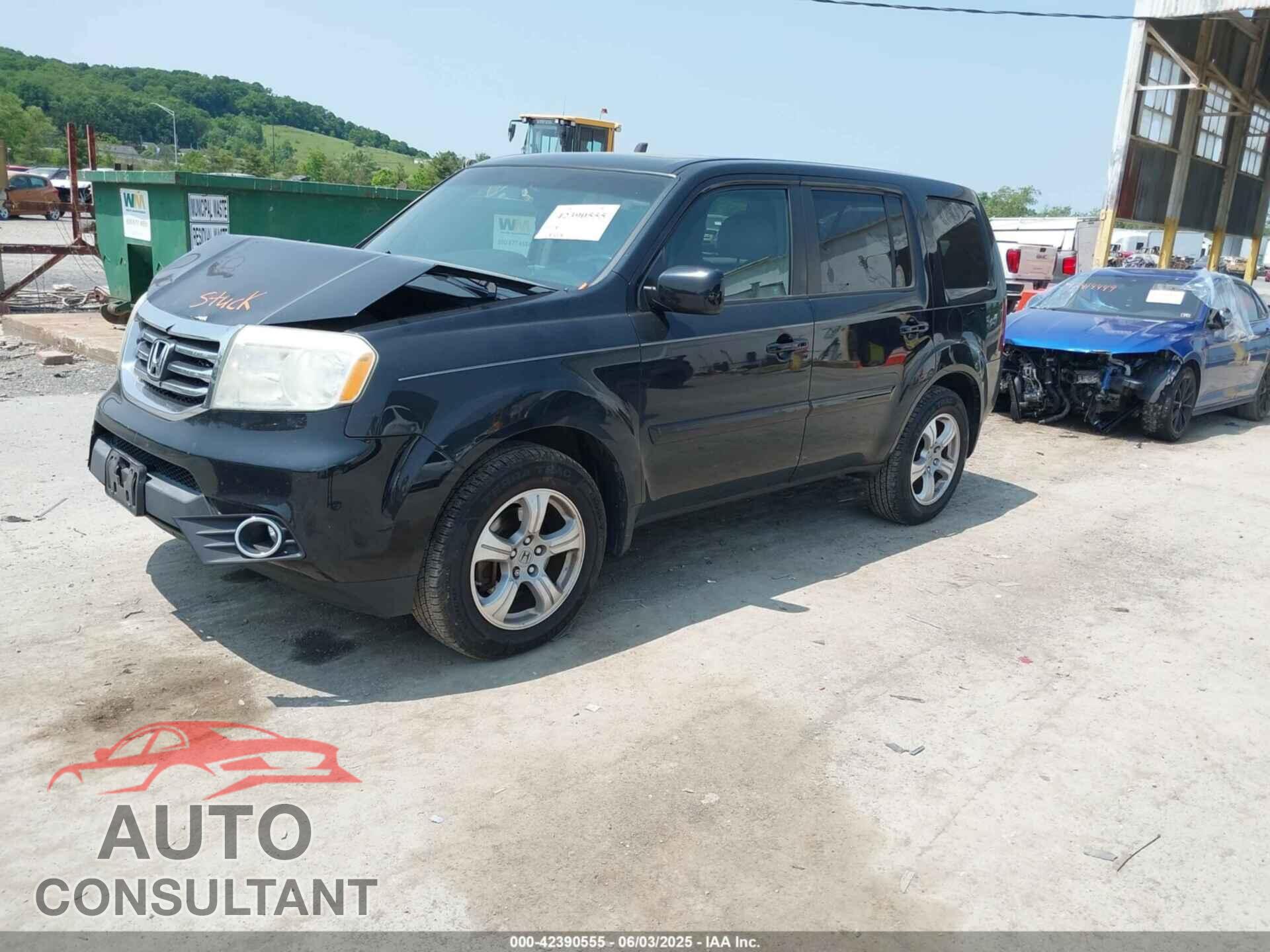HONDA PILOT 2012 - 5FNYF4H62CB076245