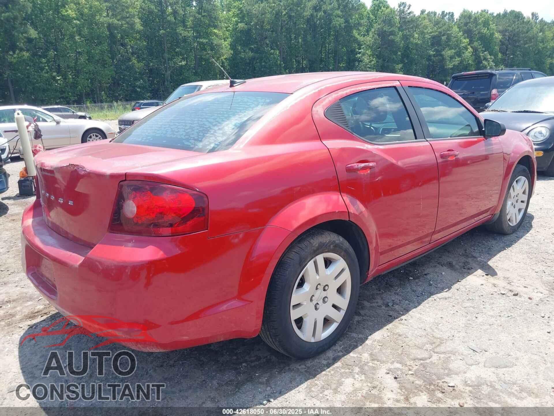 DODGE AVENGER 2013 - 1C3CDZAB5DN567307