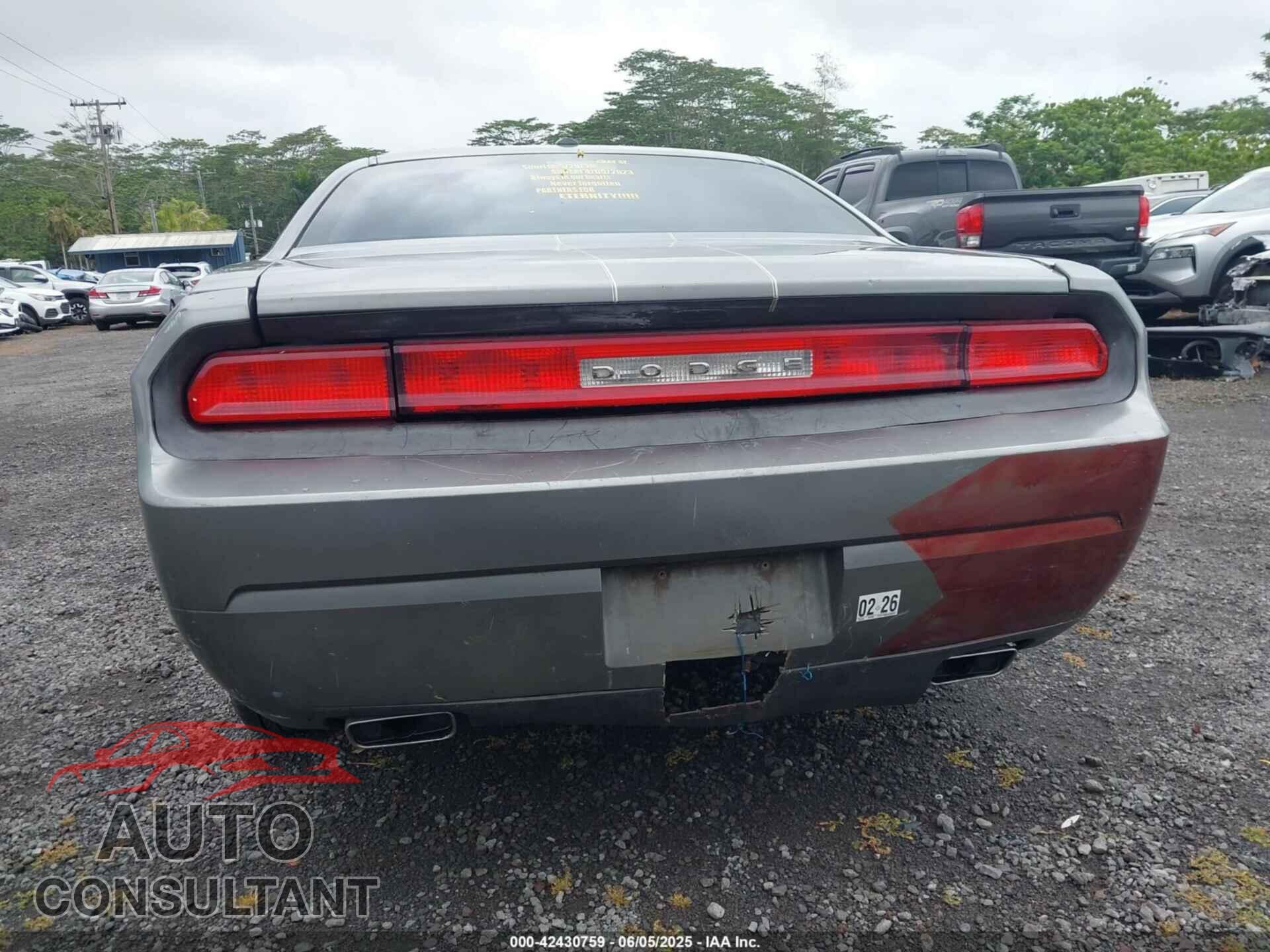 DODGE CHALLENGER 2012 - 2C3CDYAG4CH239261