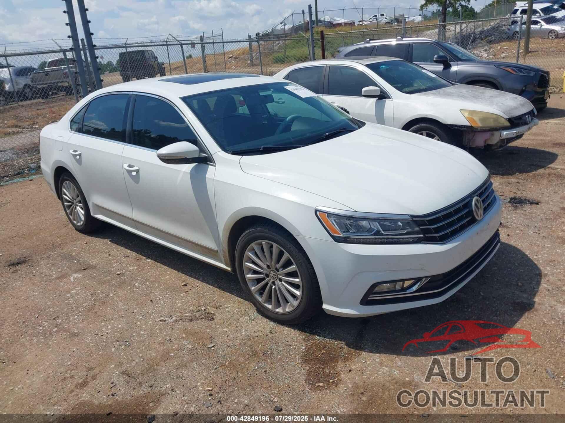 VOLKSWAGEN PASSAT 2016 - 1VWBS7A36GC038827