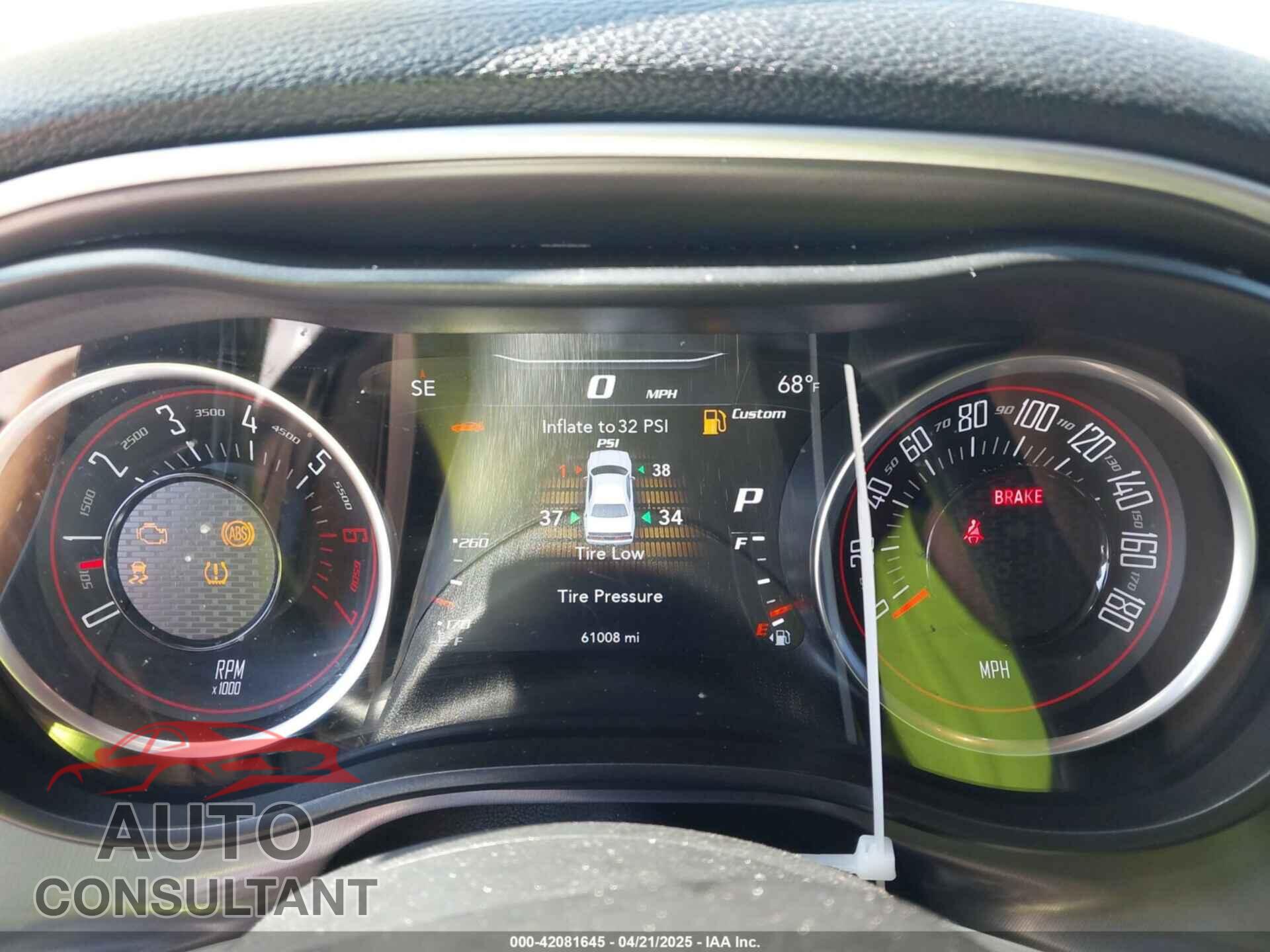 DODGE CHALLENGER 2019 - 2C3CDZFJ3KH625596