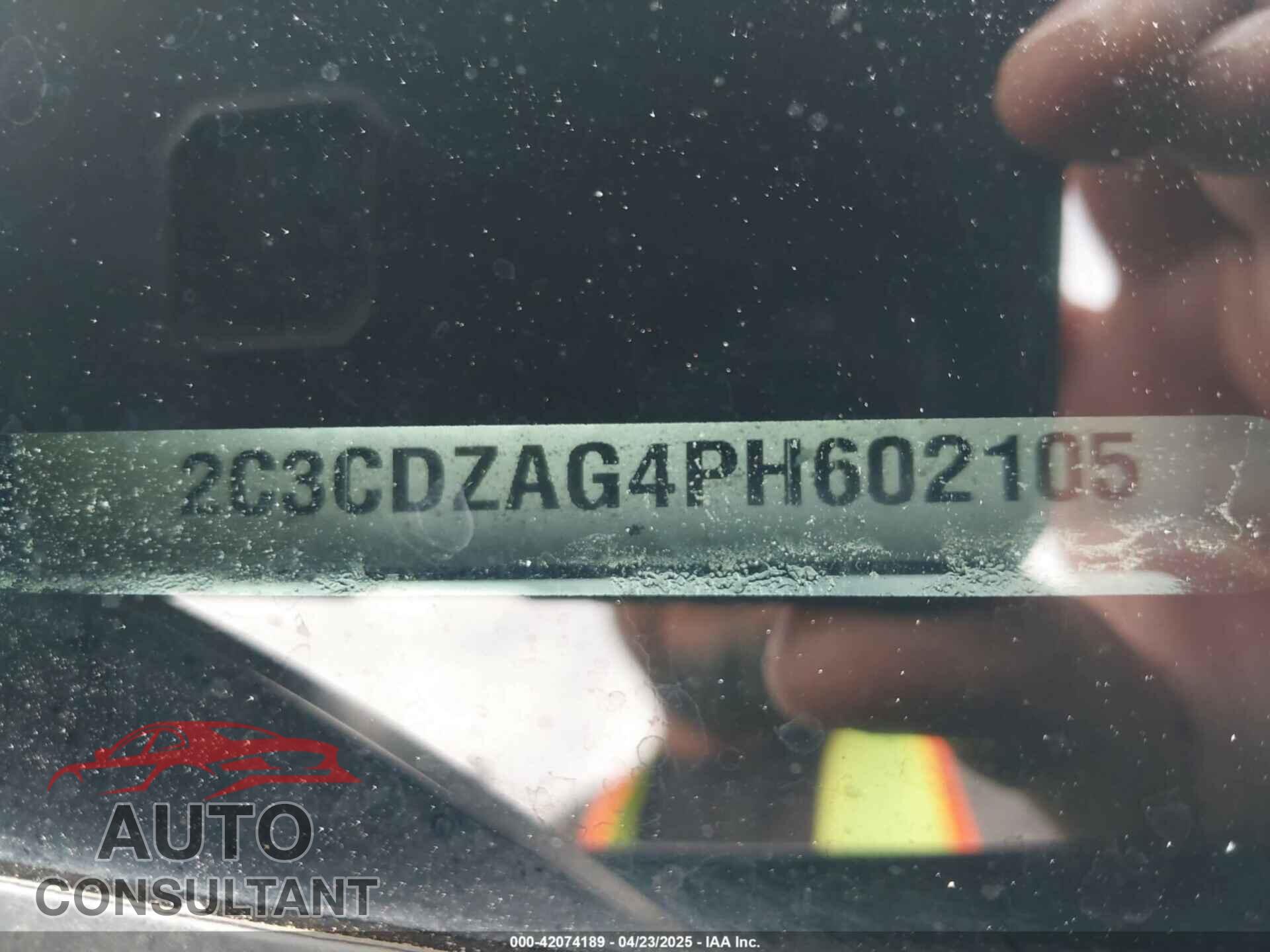 DODGE CHALLENGER 2023 - 2C3CDZAG4PH602105
