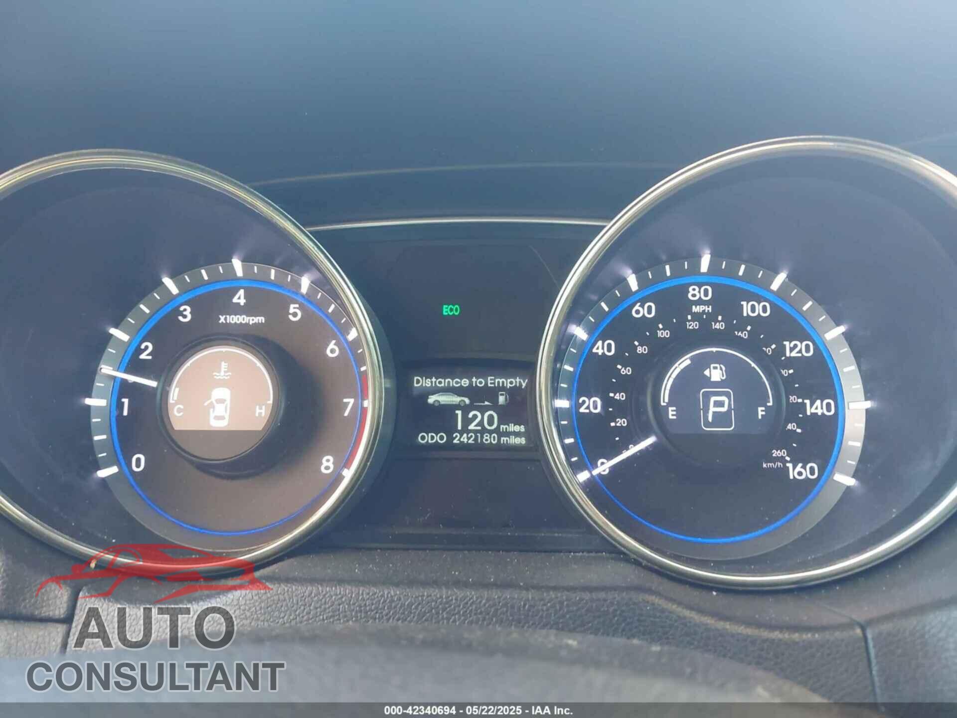 HYUNDAI SONATA 2012 - 5NPEC4AC6CH407048