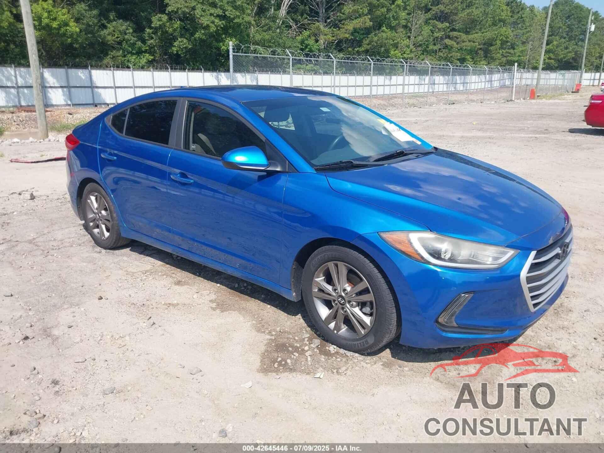 HYUNDAI ELANTRA 2018 - 5NPD84LF6JH216912