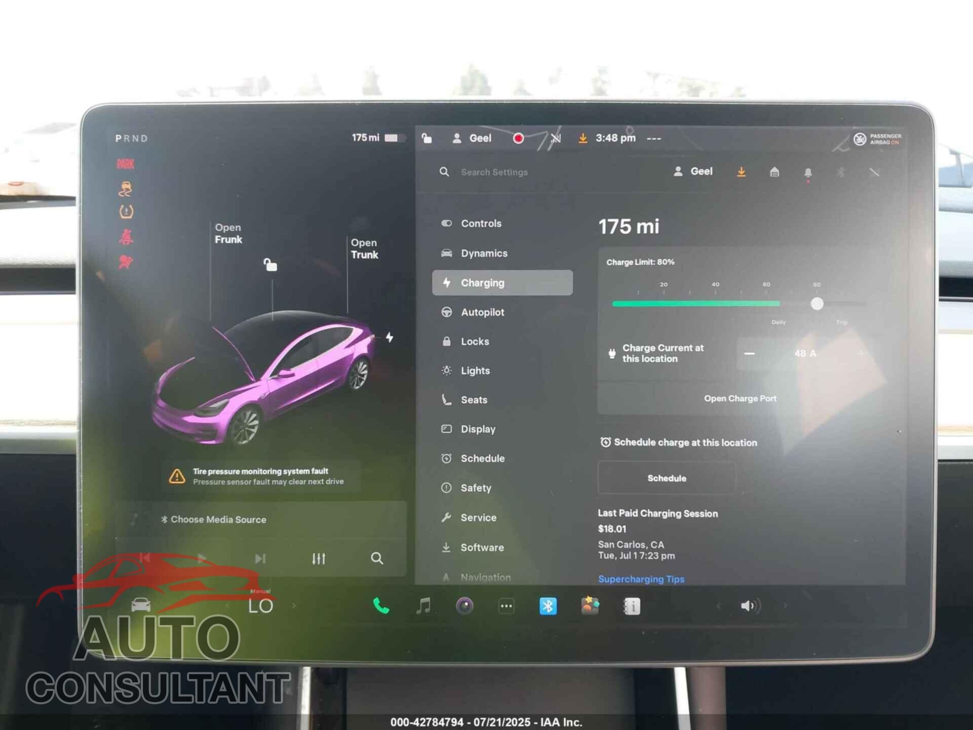 TESLA MODEL 3 2018 - 5YJ3E1EA4JF009647