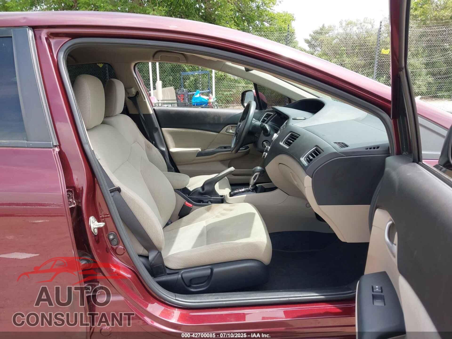 HONDA CIVIC 2013 - 19XFB2F54DE086350