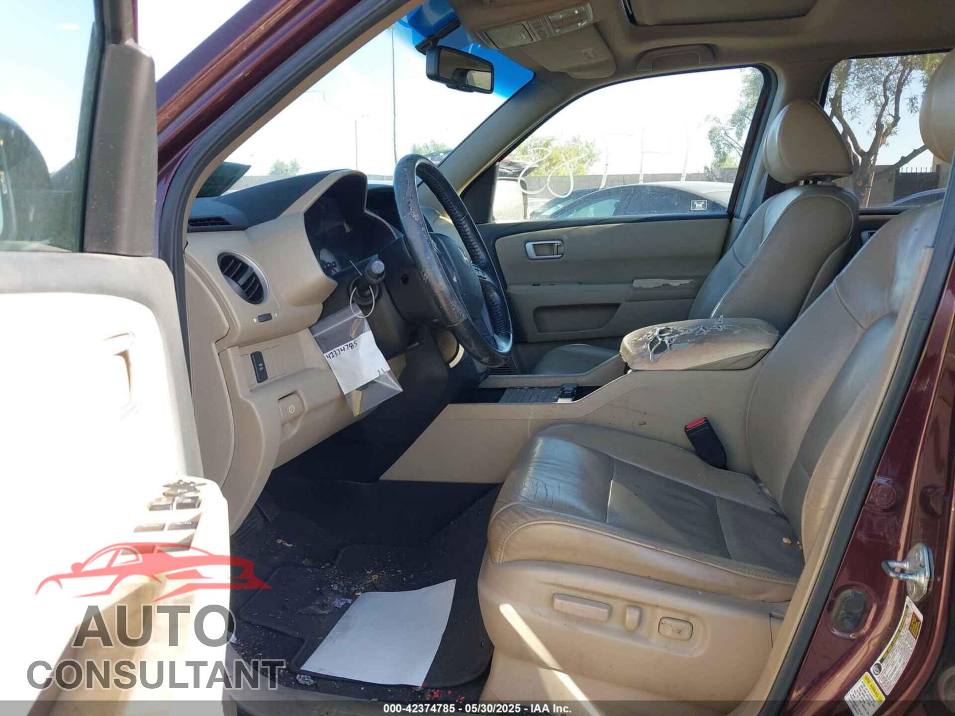 HONDA PILOT 2011 - 5FNYF3H59BB022649