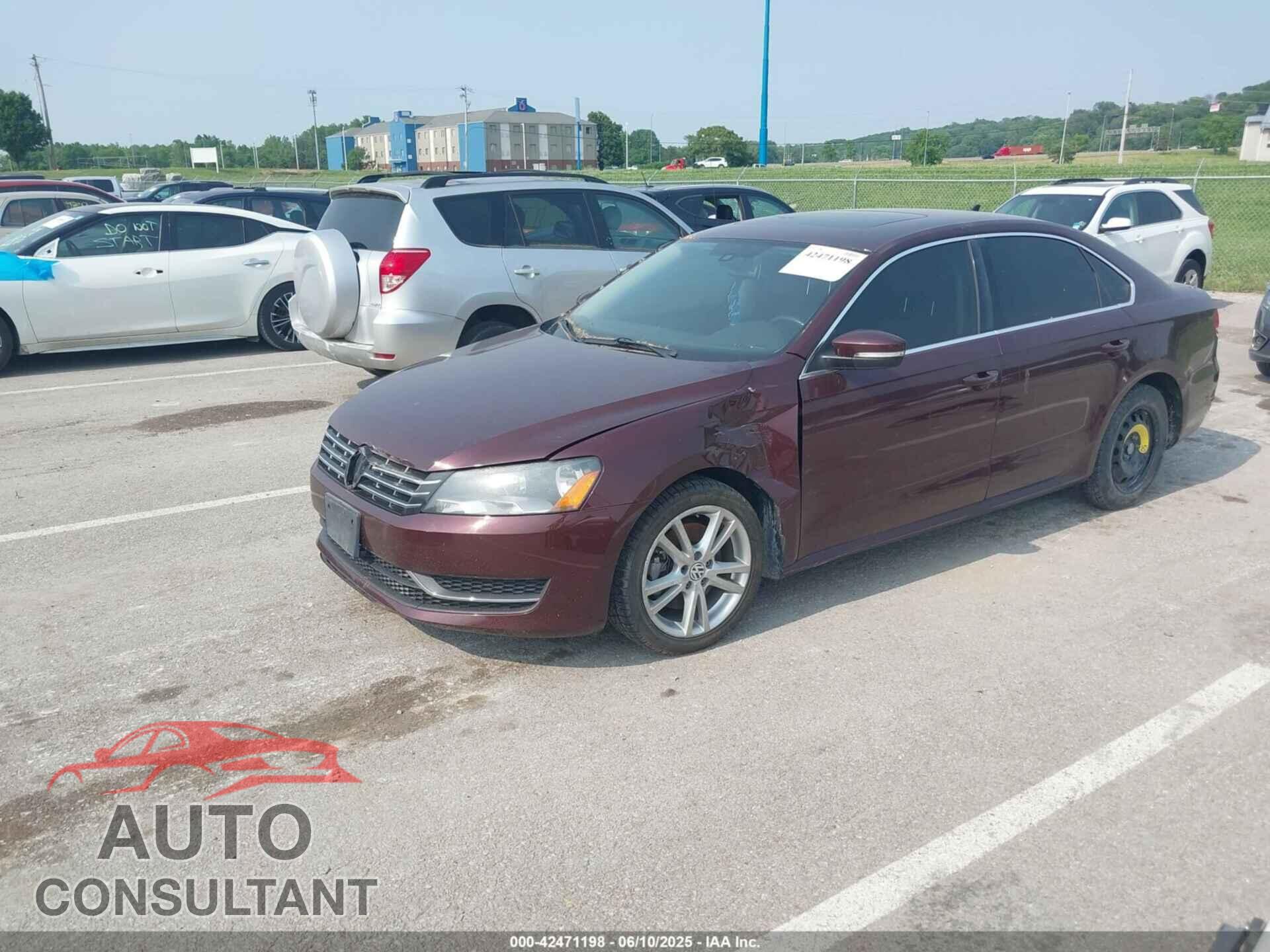 VOLKSWAGEN PASSAT 2014 - 1VWBN7A34EC021285