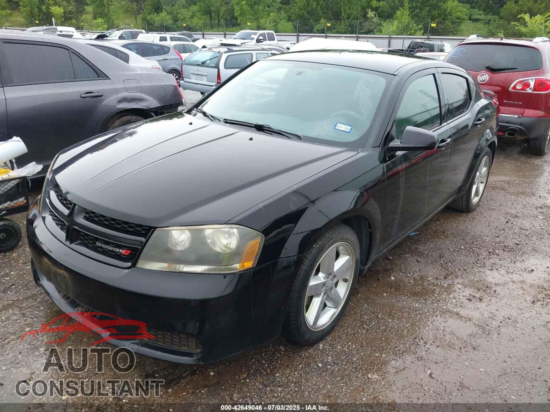 DODGE AVENGER 2013 - 1C3CDZAG1DN771405