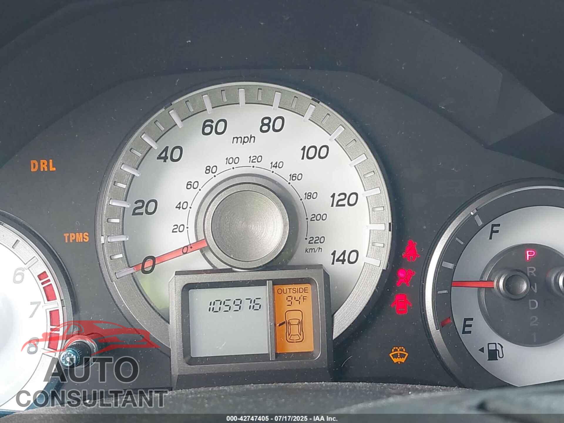 HONDA PILOT 2012 - 5FNYF4H70CB065320