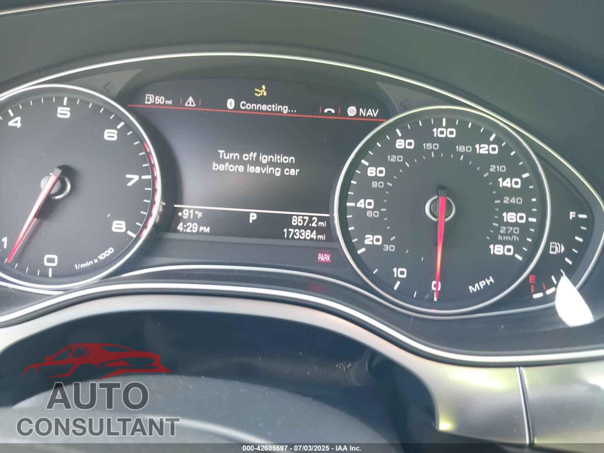 AUDI A7 2013 - WAU2GAFC0DN023439
