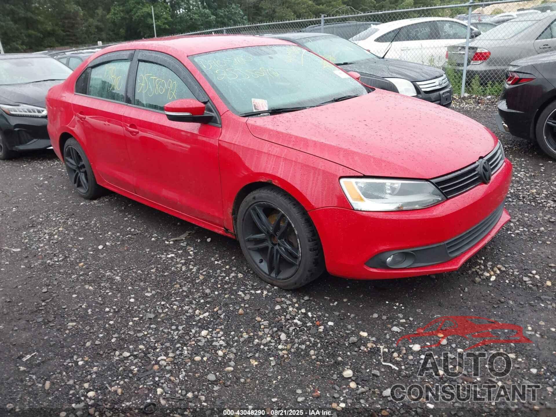VOLKSWAGEN JETTA 2012 - 3VWDP7AJ8CM375226