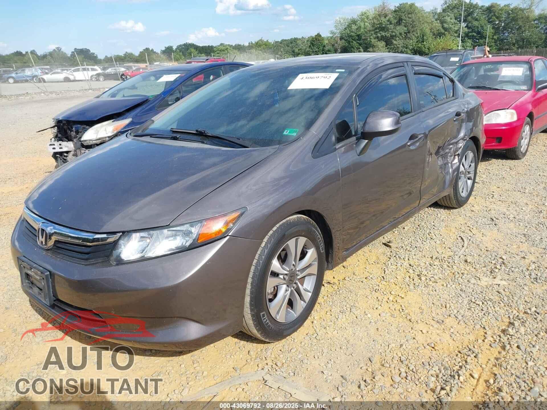HONDA CIVIC 2012 - 19XFB2F54CE359785