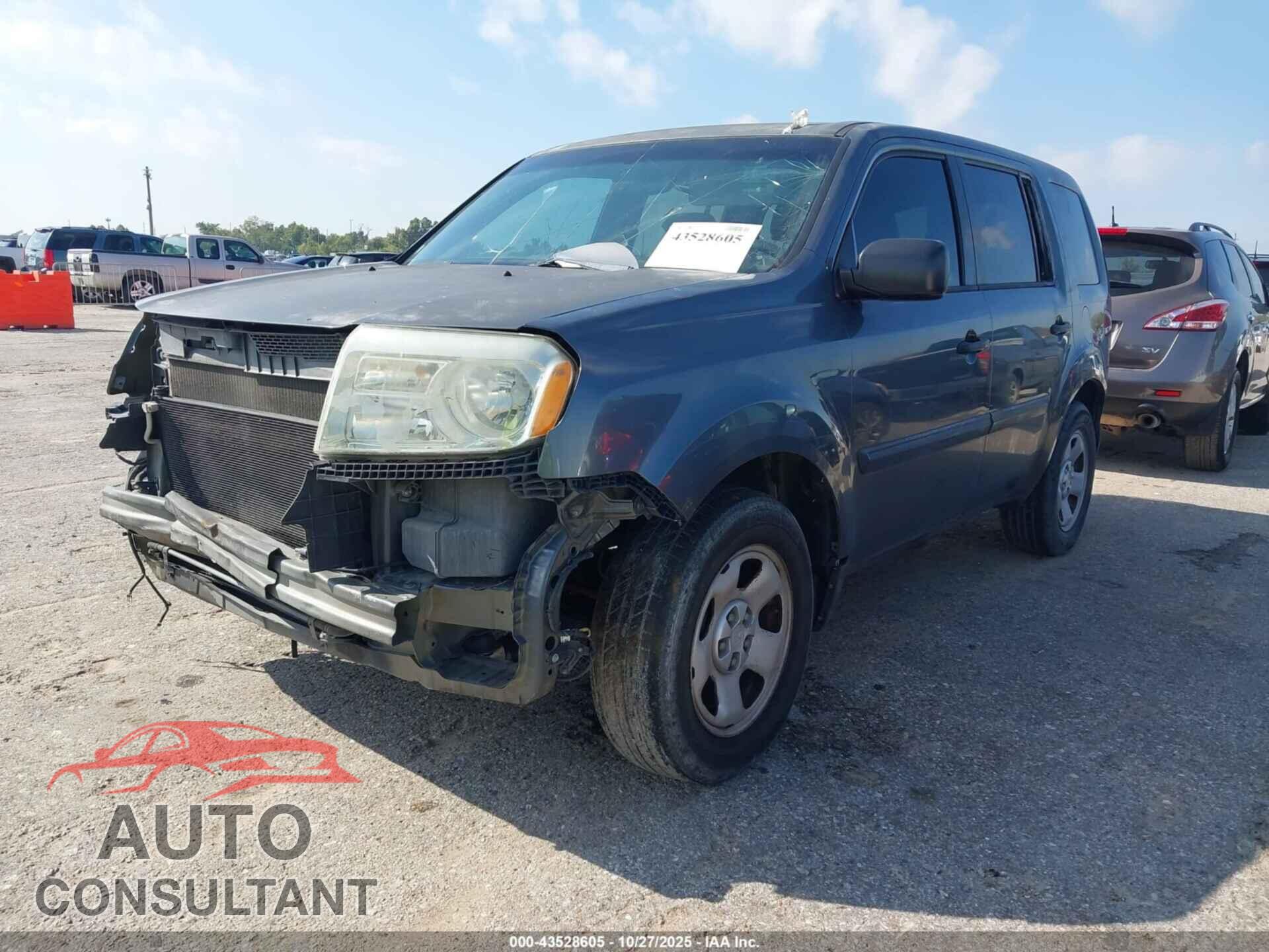 HONDA PILOT 2012 - 5FNYF4H69CB016222