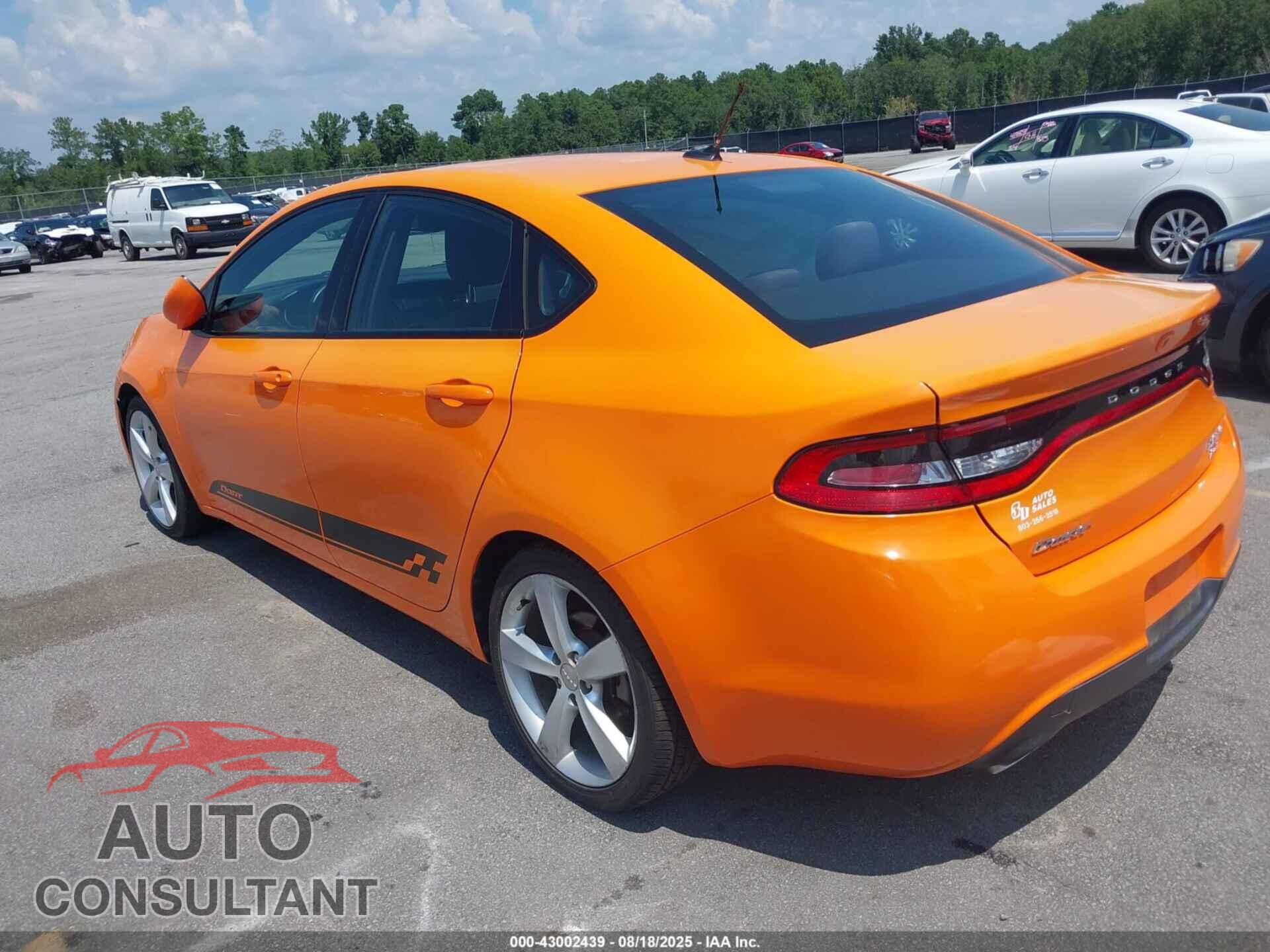 DODGE DART 2014 - 1C3CDFBB2ED825416
