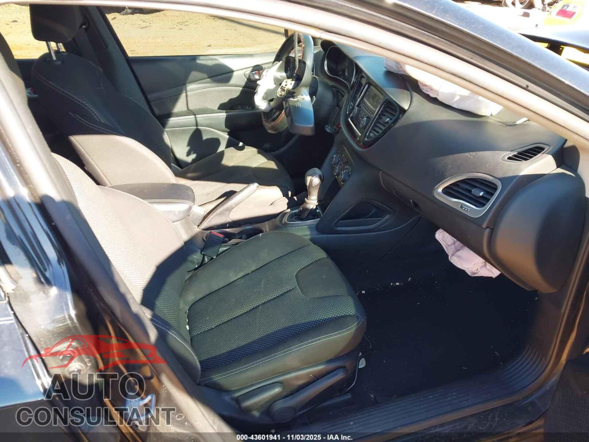 DODGE DART 2015 - 1C3CDFBB2FD330506