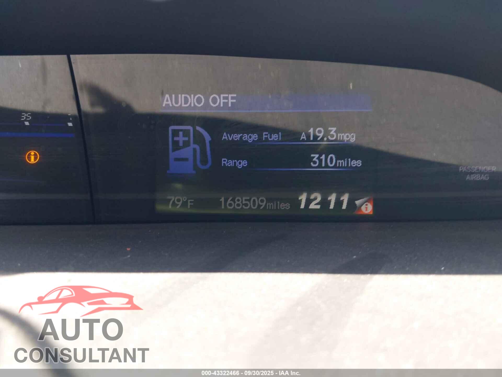 HONDA CIVIC 2013 - 19XFB2F98DE212468