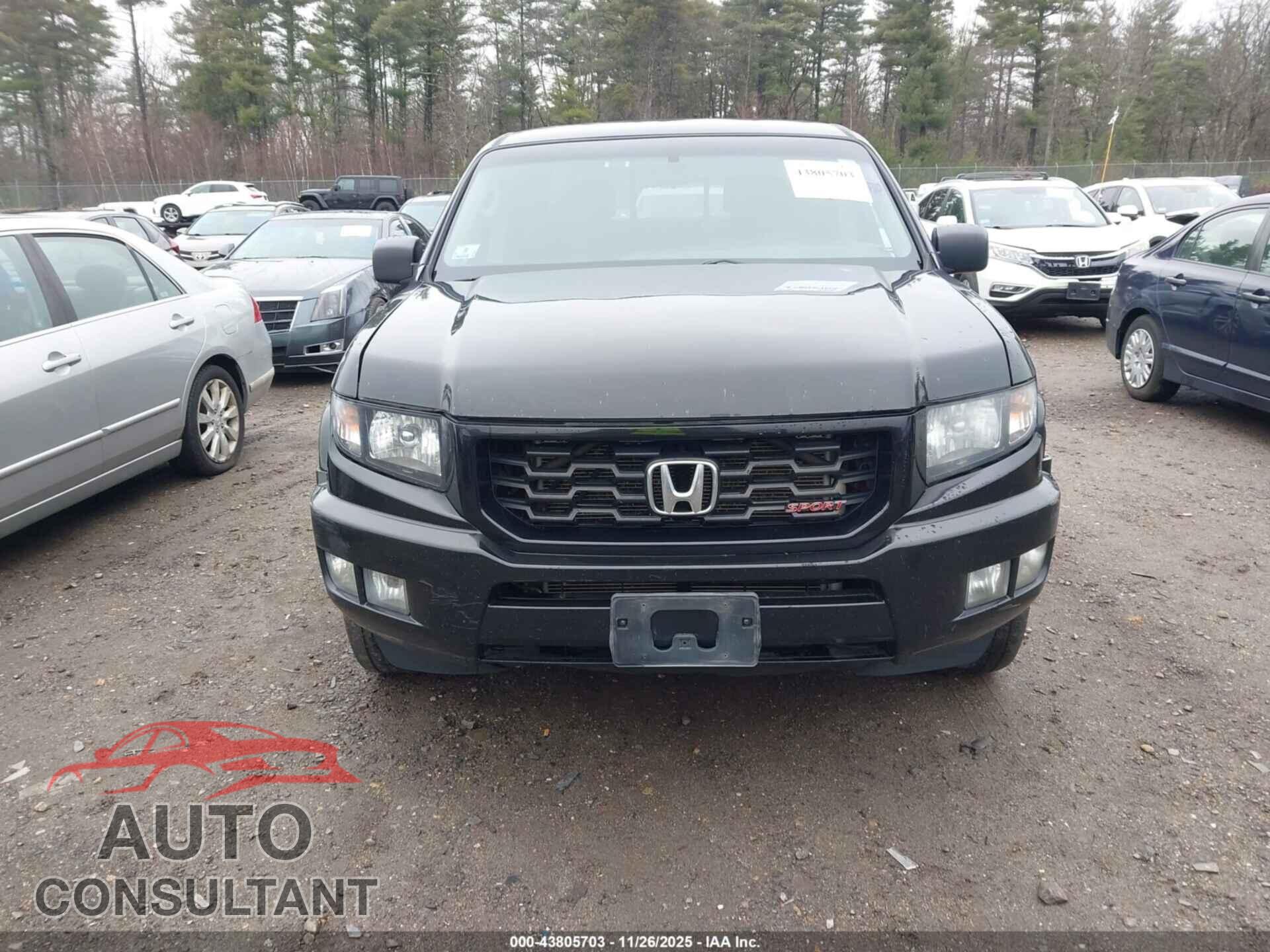 HONDA RIDGELINE 2012 - 5FPYK1F74CB455583