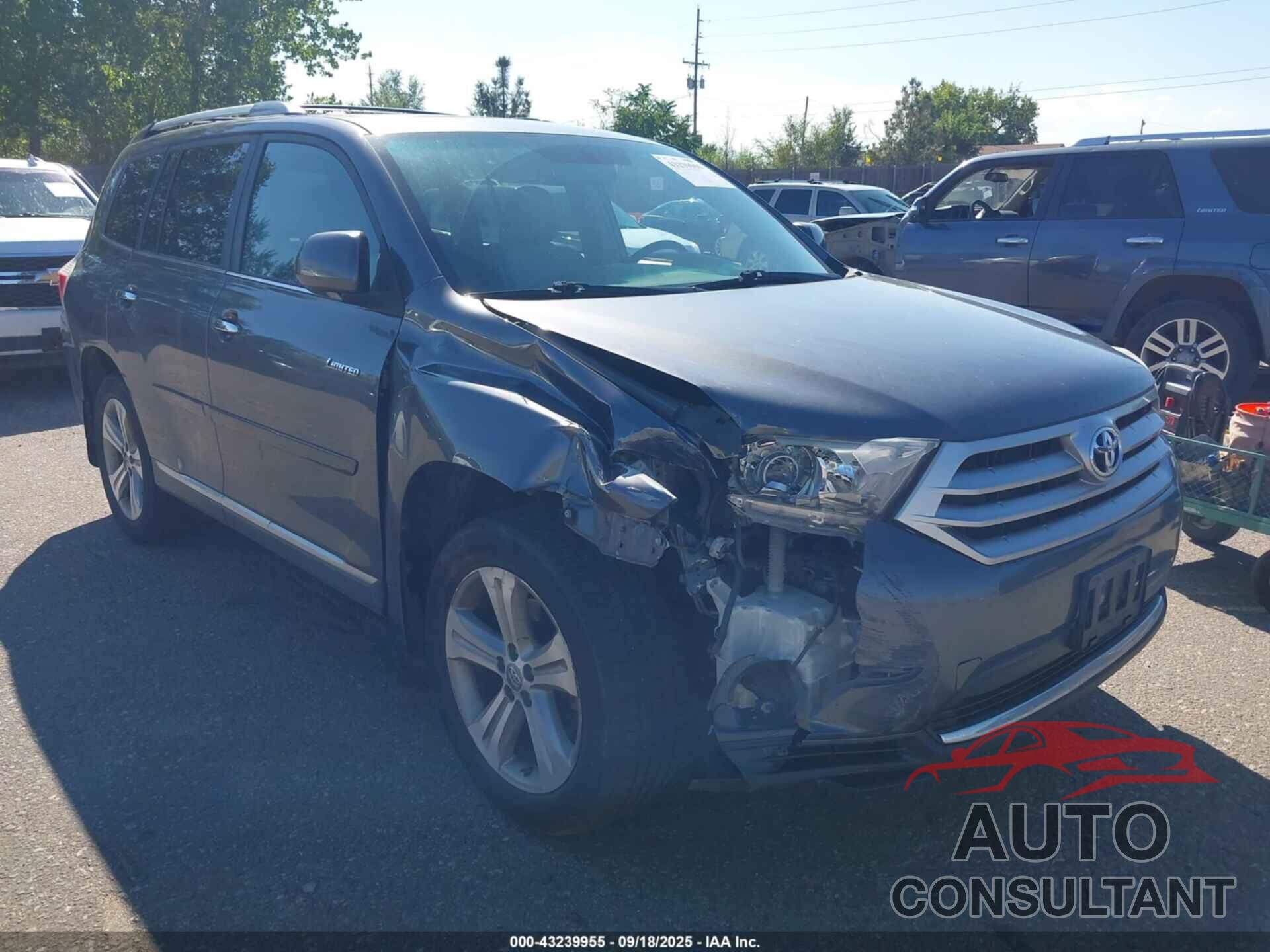 TOYOTA HIGHLANDER 2013 - 5TDDK3EH3DS259662
