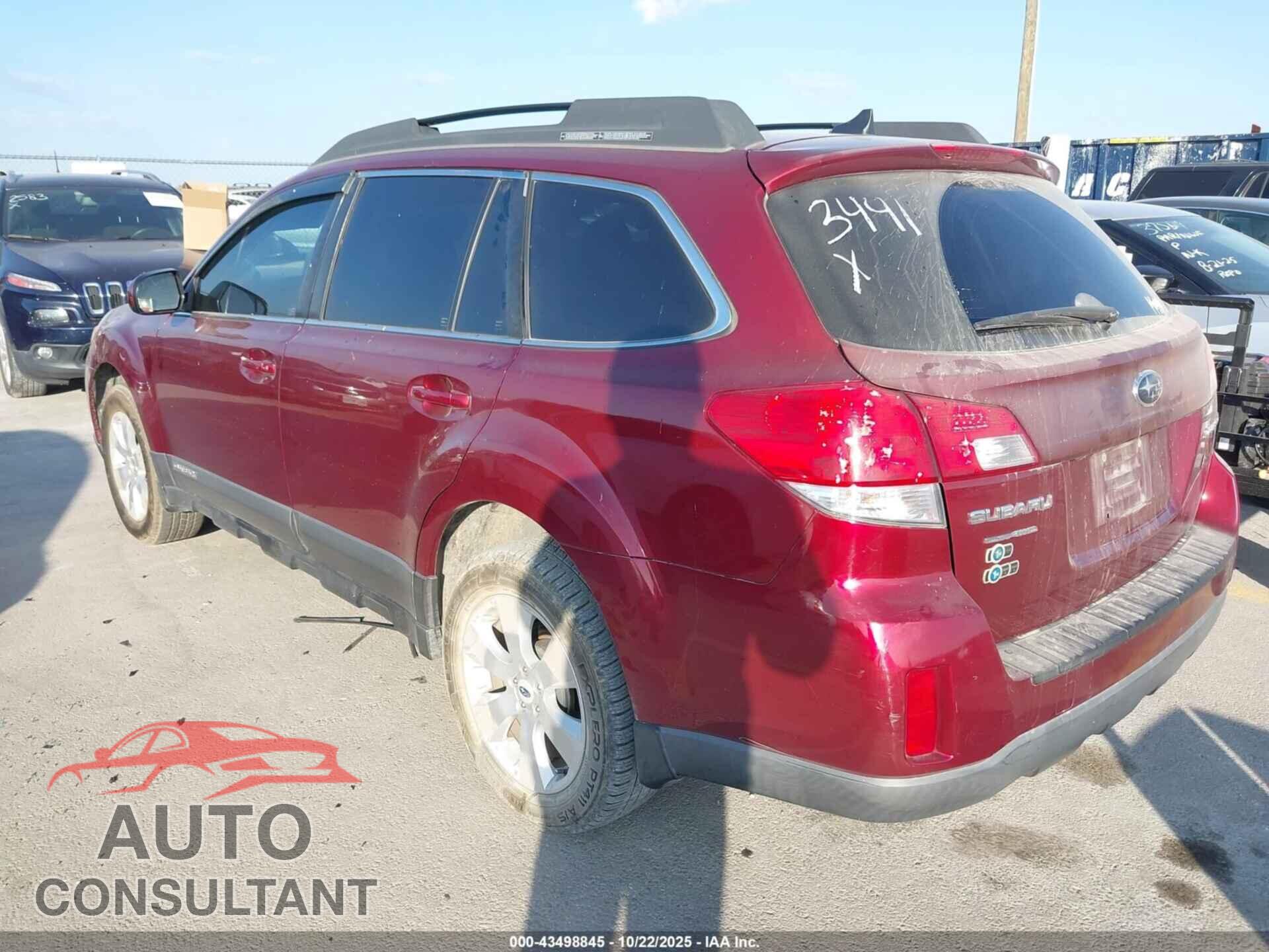 SUBARU OUTBACK 2012 - 4S4BRCKC4C3293441
