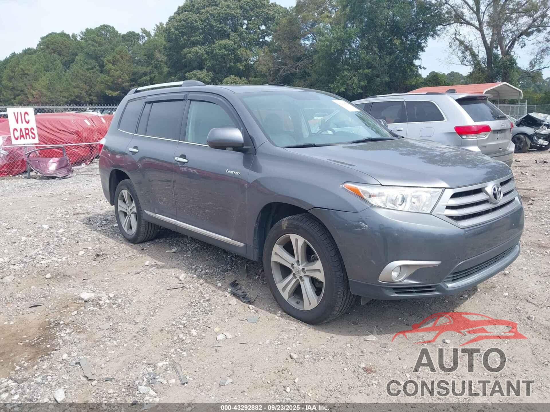 TOYOTA HIGHLANDER 2013 - 5TDYK3EHXDS132554