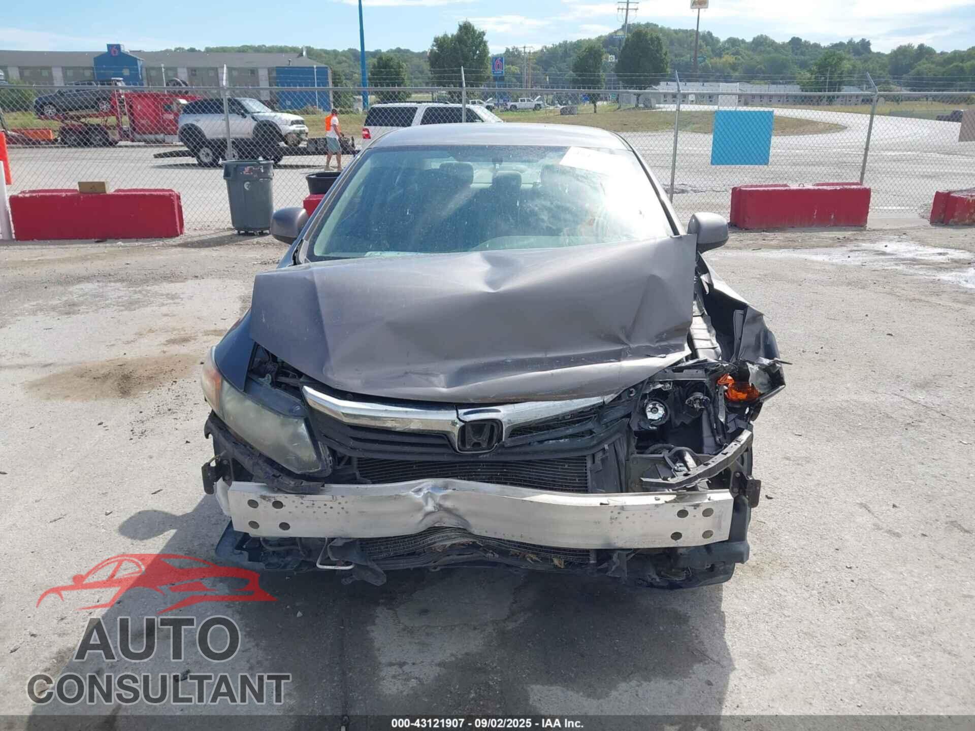 HONDA CIVIC 2012 - 19XFB2F59CE385671