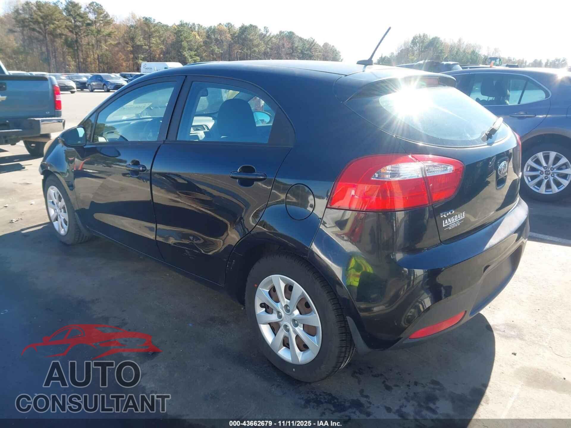 KIA RIO 2013 - KNADN5A31D6193199