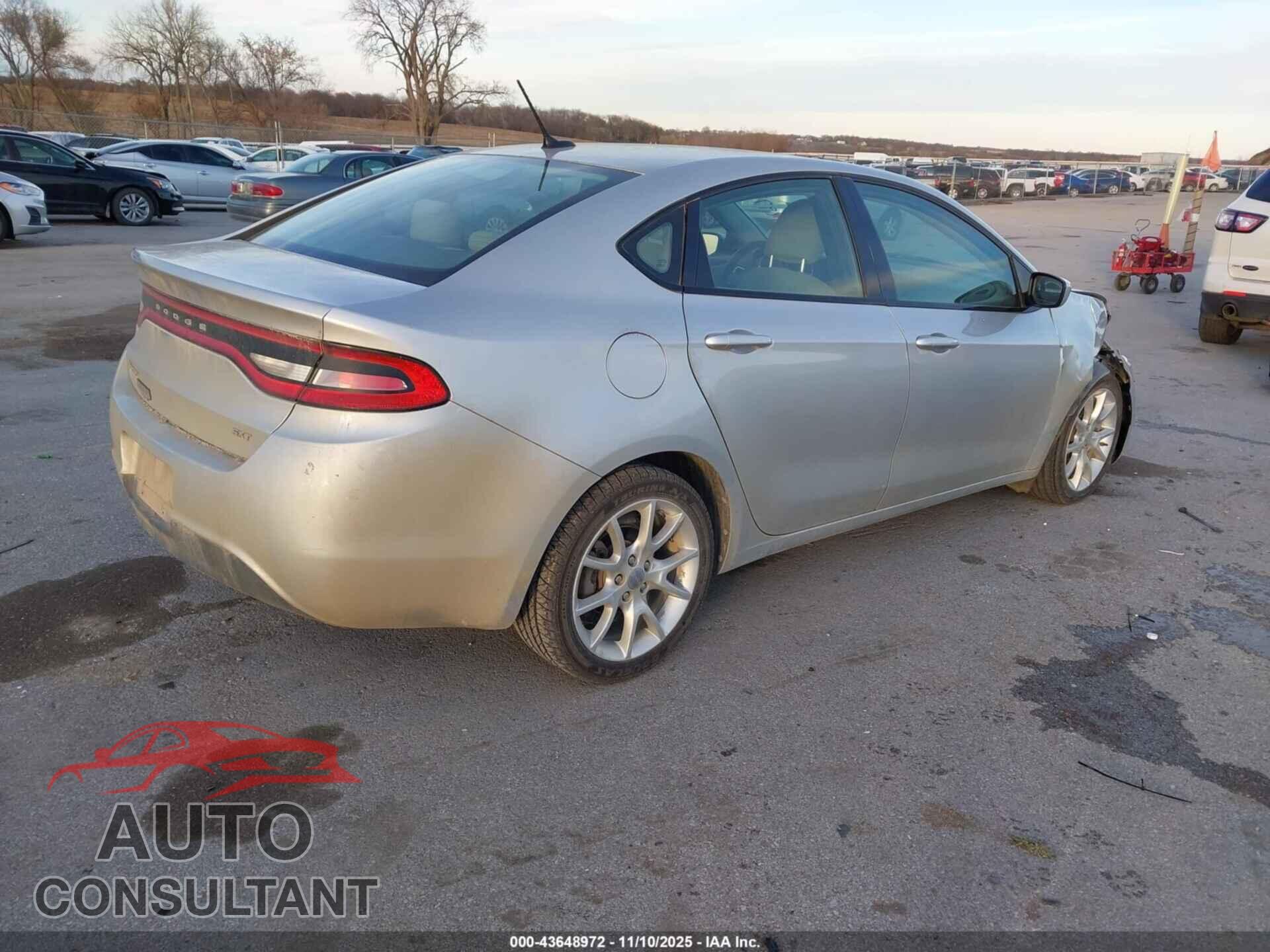 DODGE DART 2013 - 1C3CDFBA0DD126601