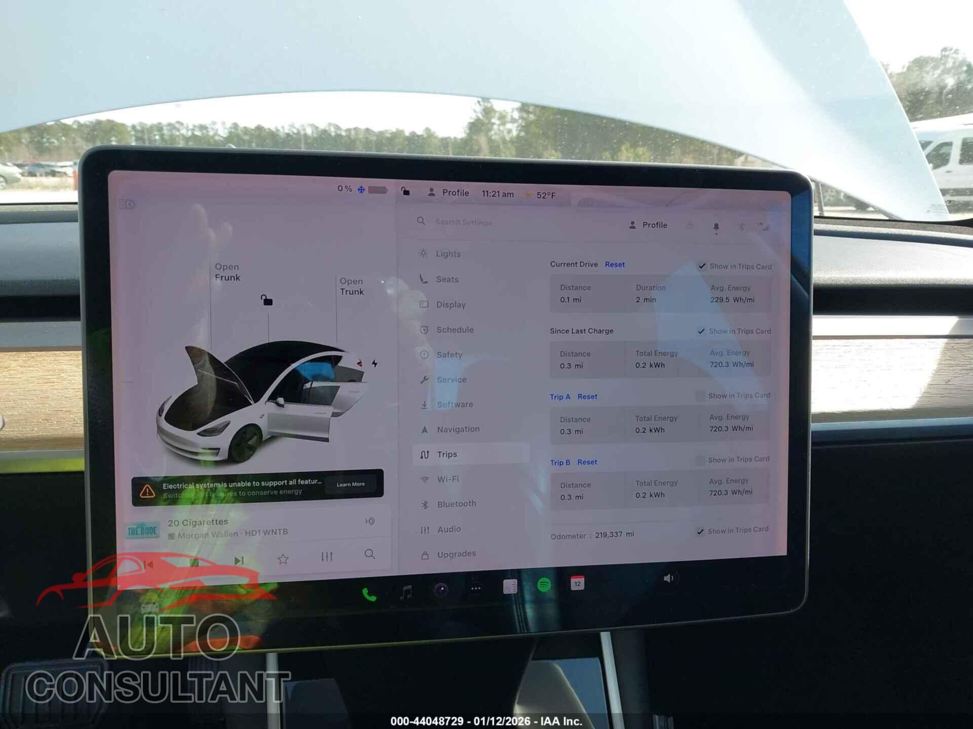 TESLA MODEL 3 2020 - 5YJ3E1EA0LF504589