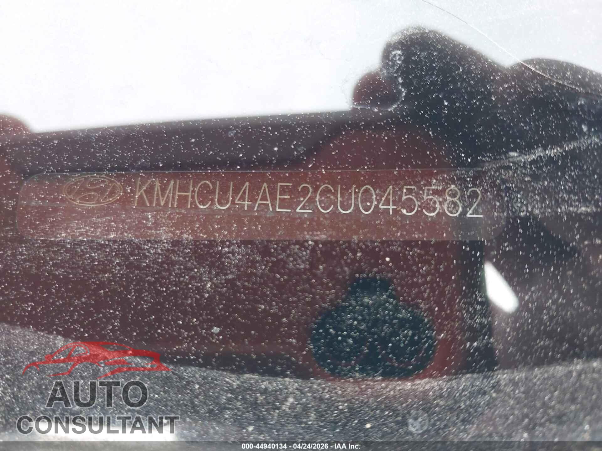 HYUNDAI ACCENT 2012 - KMHCU4AE2CU045582