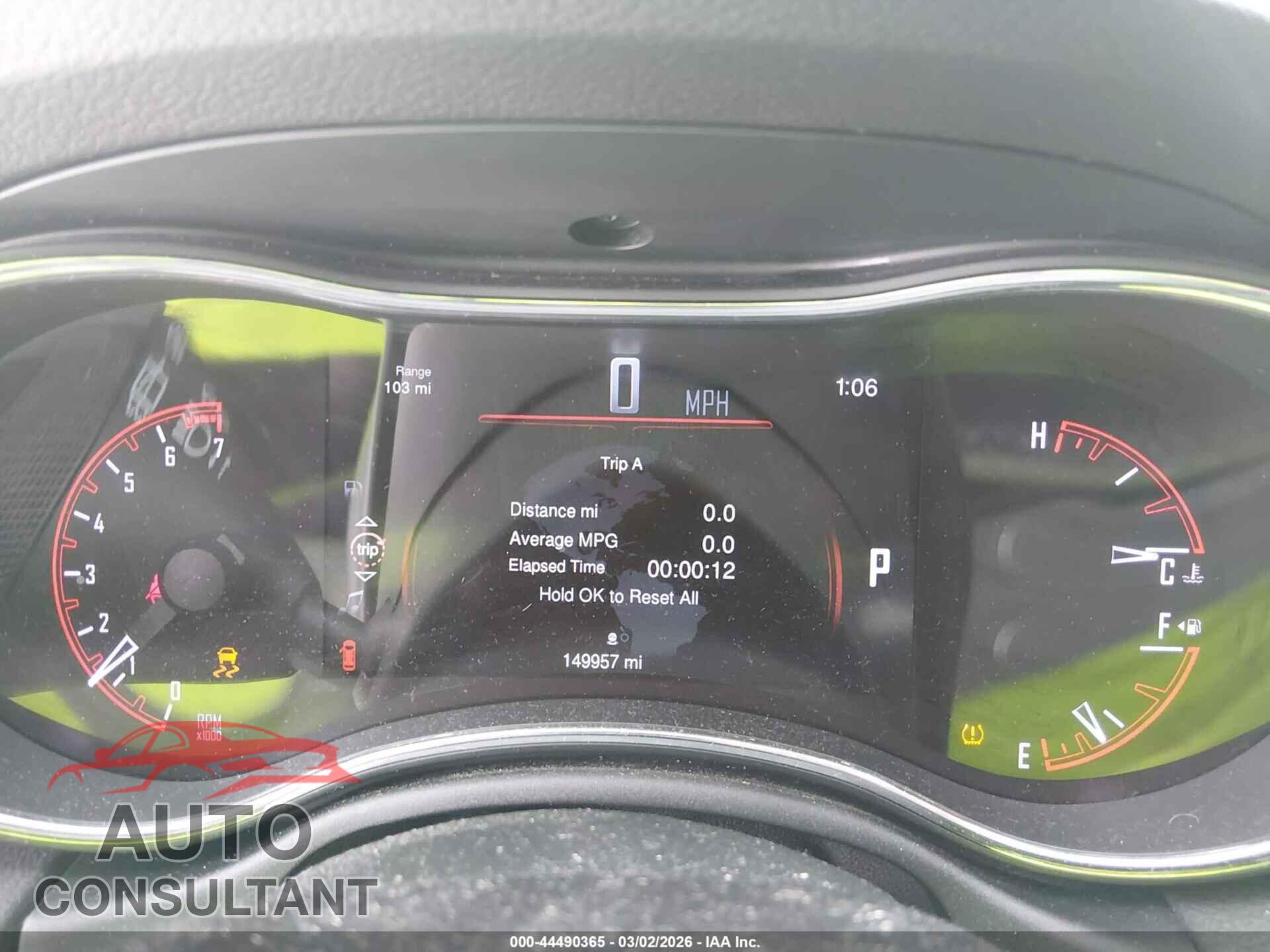 DODGE DURANGO 2015 - 1C4RDJAG5FC722908