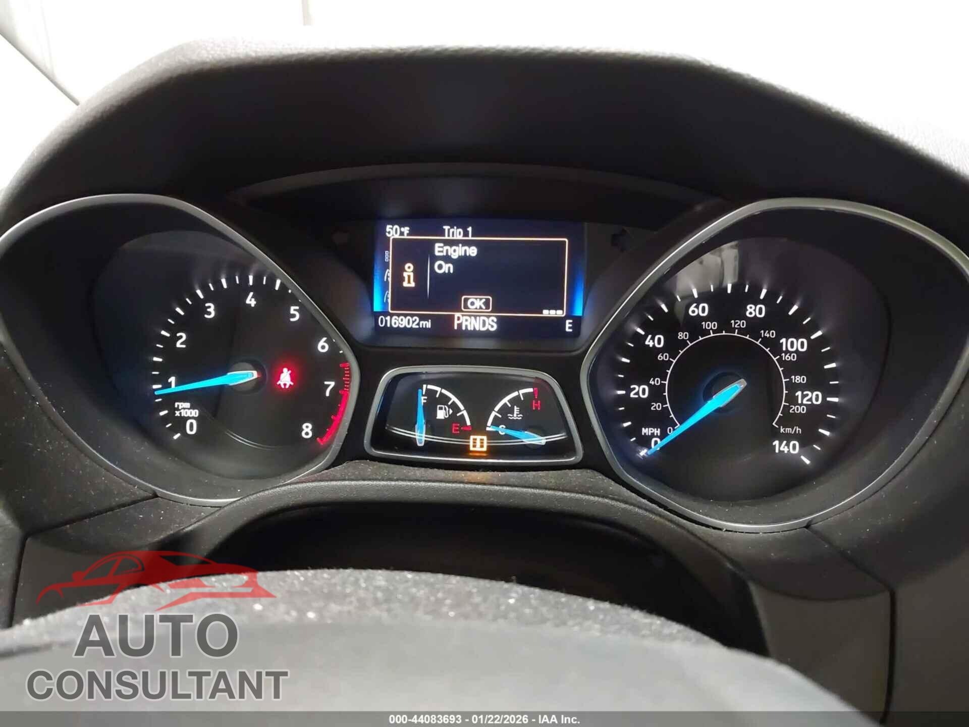 FORD FOCUS 2017 - 1FADP3H21HL320366