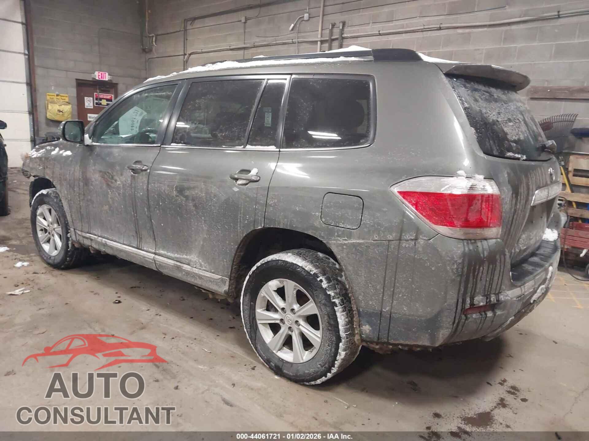TOYOTA HIGHLANDER 2012 - 5TDBK3EH4CS150861