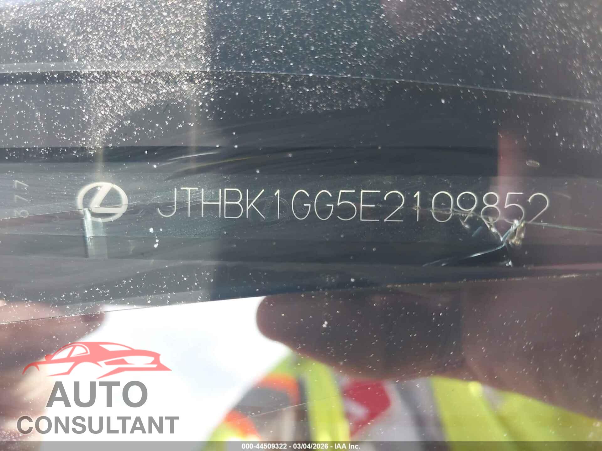 LEXUS ES 350 2014 - JTHBK1GG5E2109852