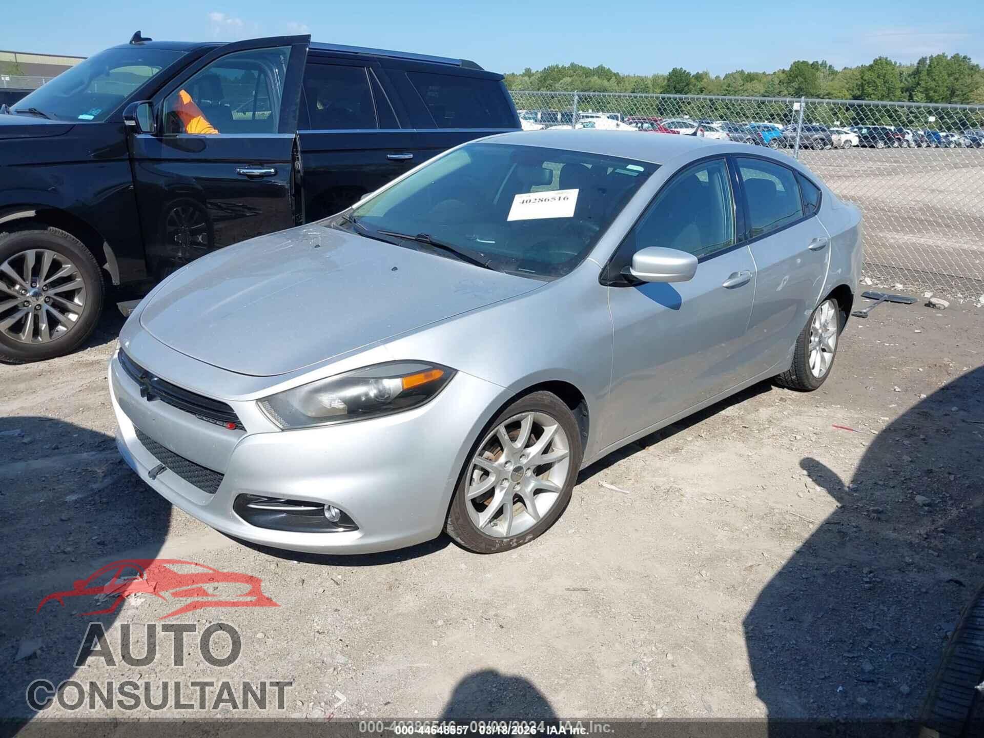 DODGE DART 2013 - 1C3CDFBA7DD294705