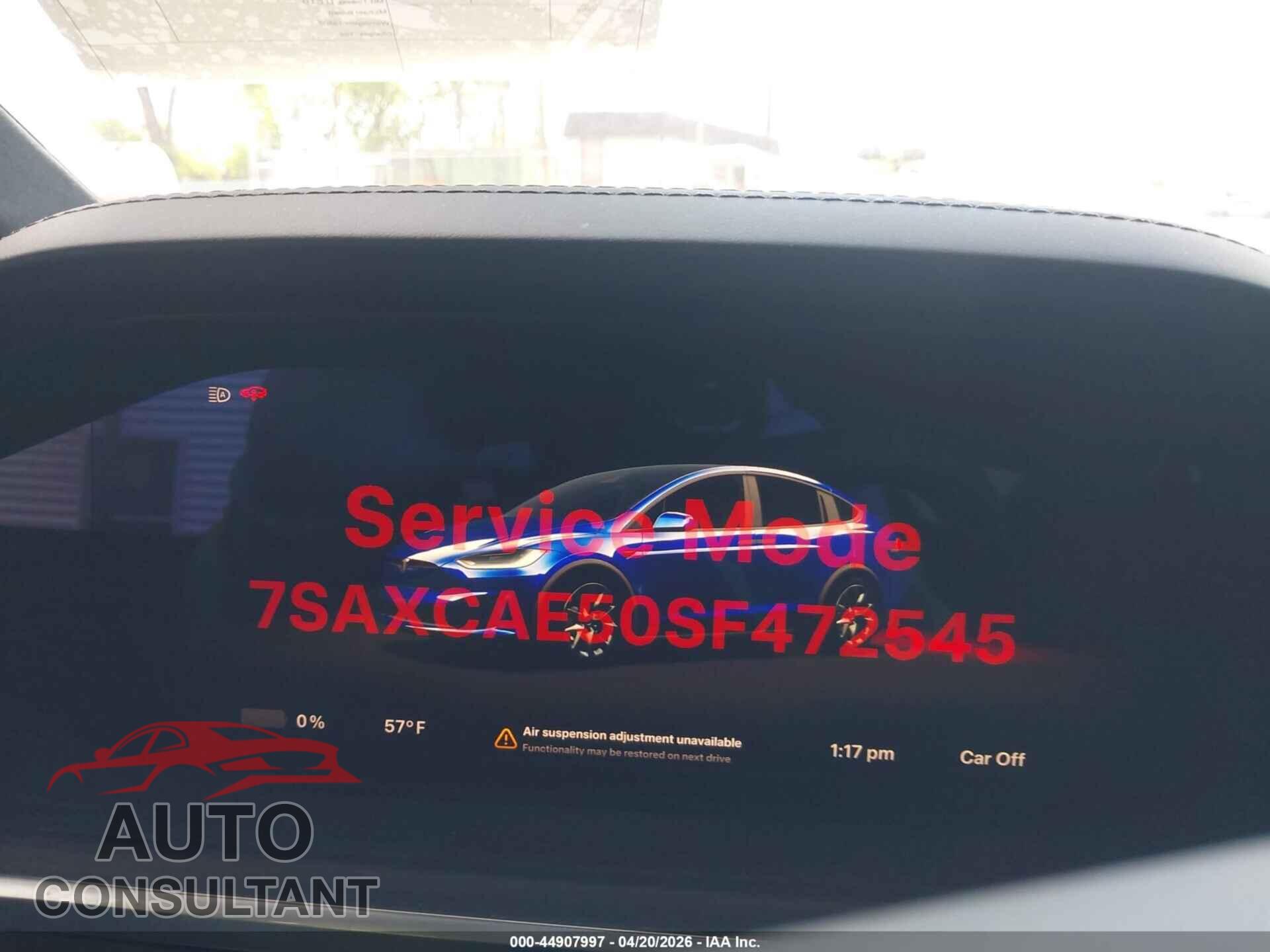 TESLA MODEL X 2025 - 7SAXCAE50SF472545